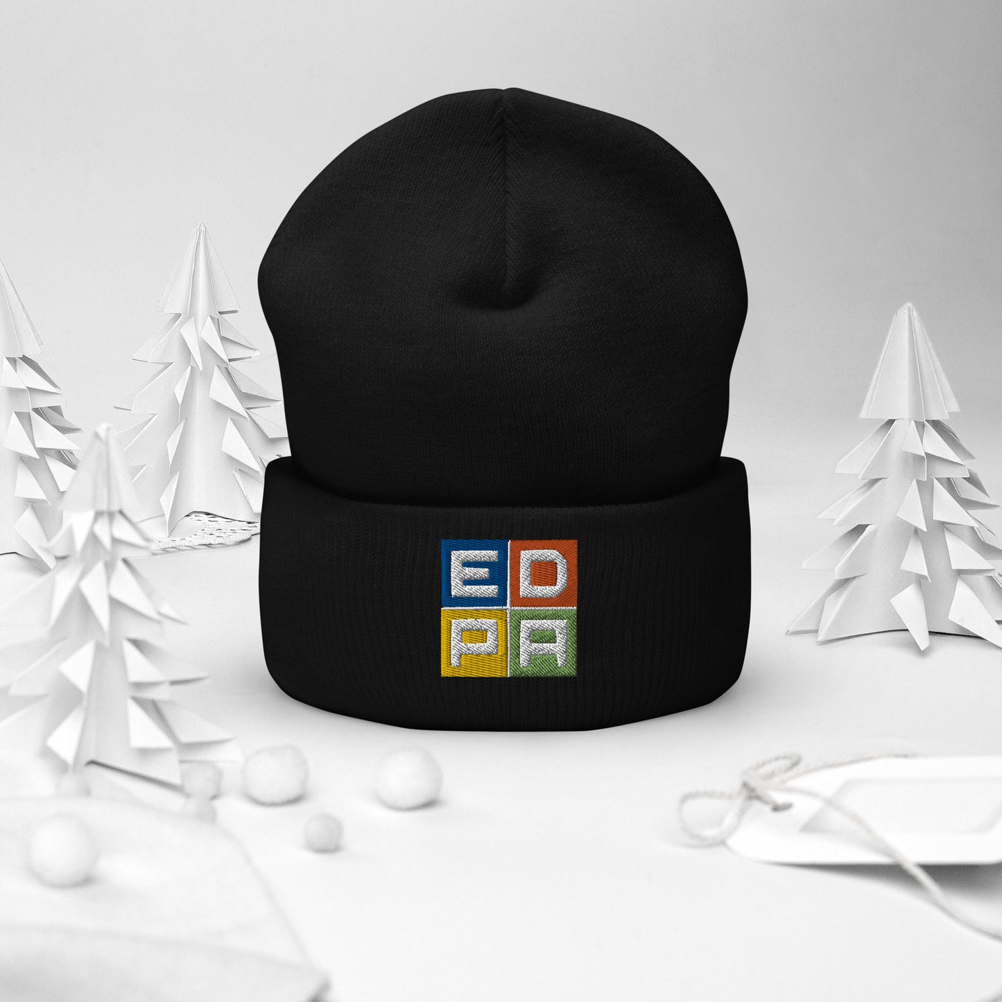 Cuffed Embroidered Beanie
