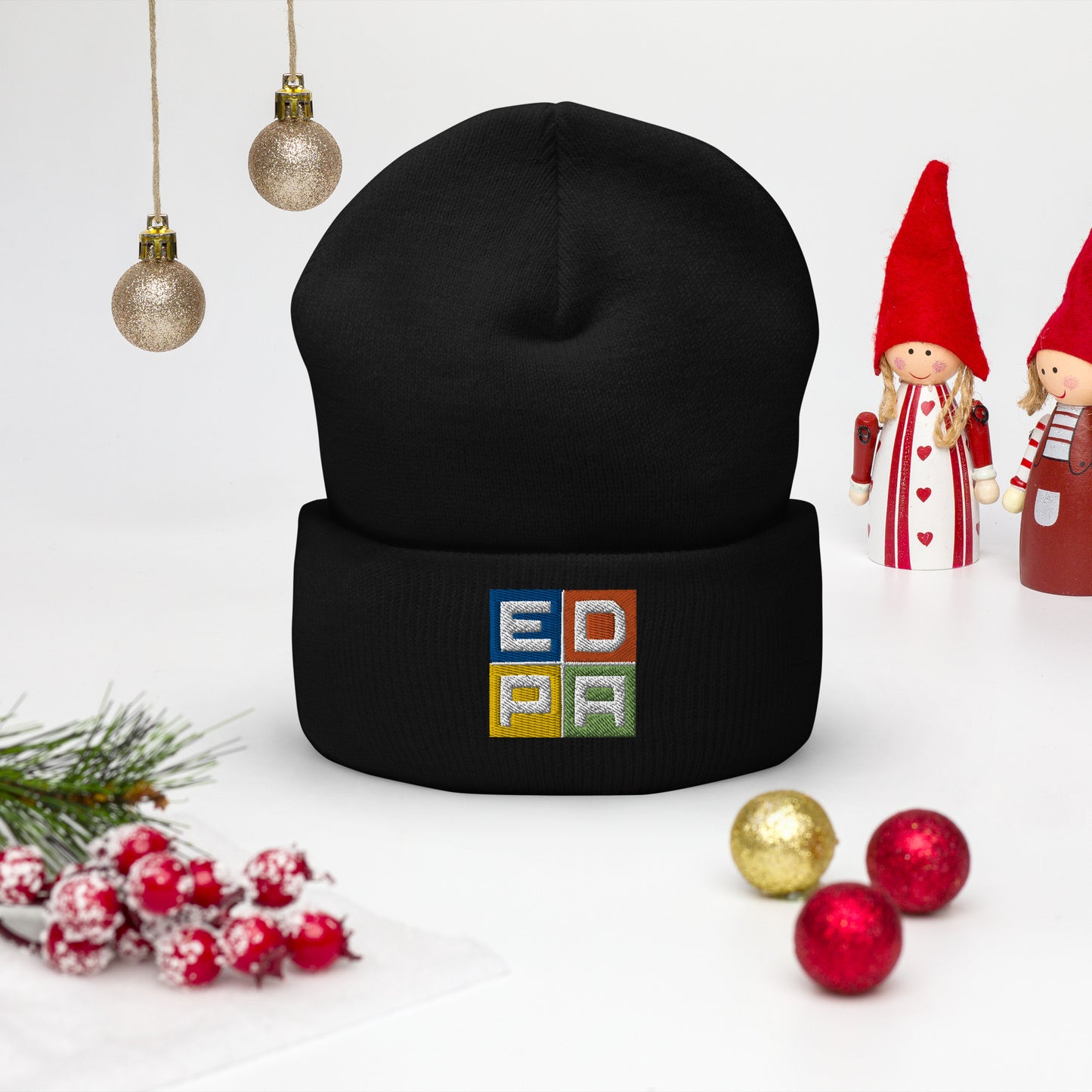 Cuffed Embroidered Beanie